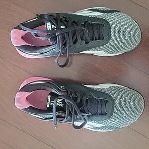 Reebok Nano X Women's Black and Pink Sneakers, Sz 6